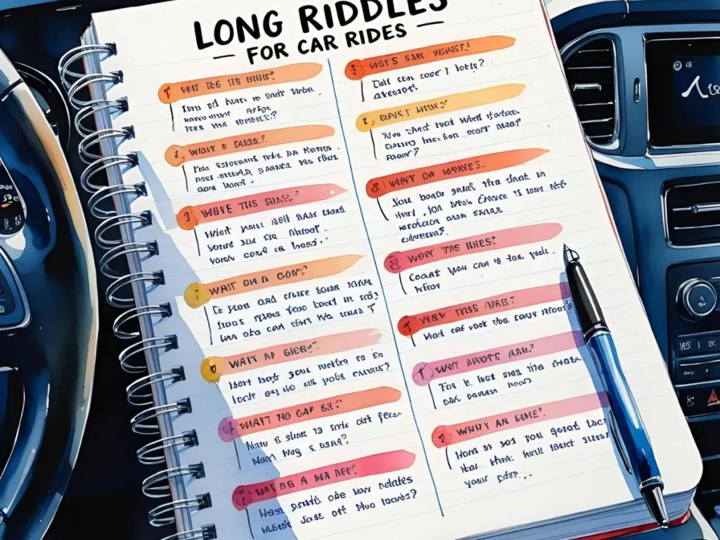Long Riddles for Car Rides with Answers