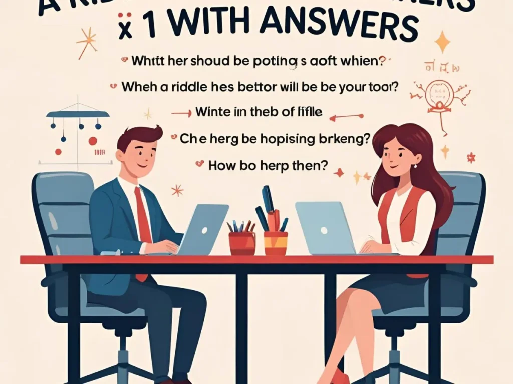 Riddles for Coworkers with Answers