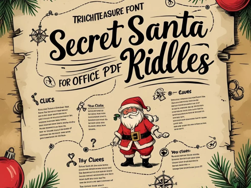Secret Santa Riddles for Office PDF