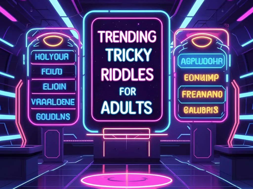 Trending tricky riddles for adults
