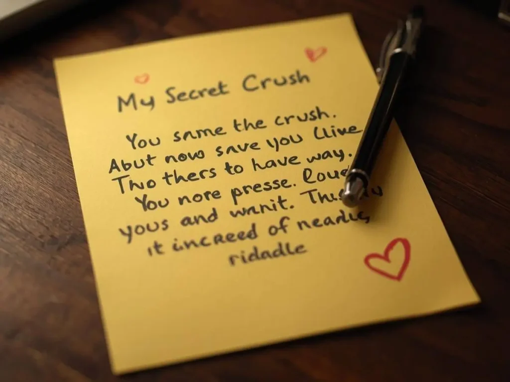 Crush Confession Riddles to Drop Hints