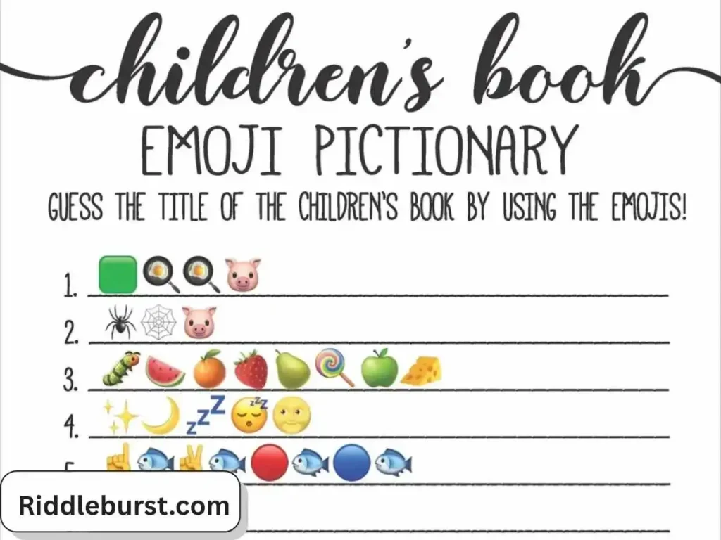 Emoji Book & Literature Riddles