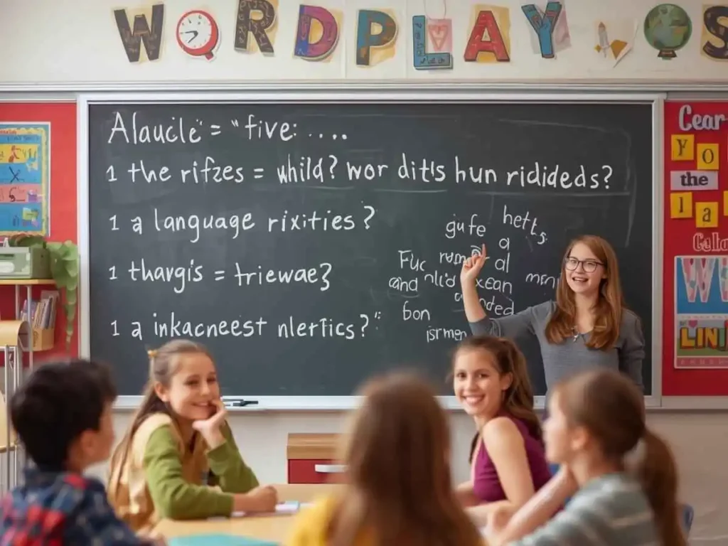 Wordplay and Language Fun Riddles for Students