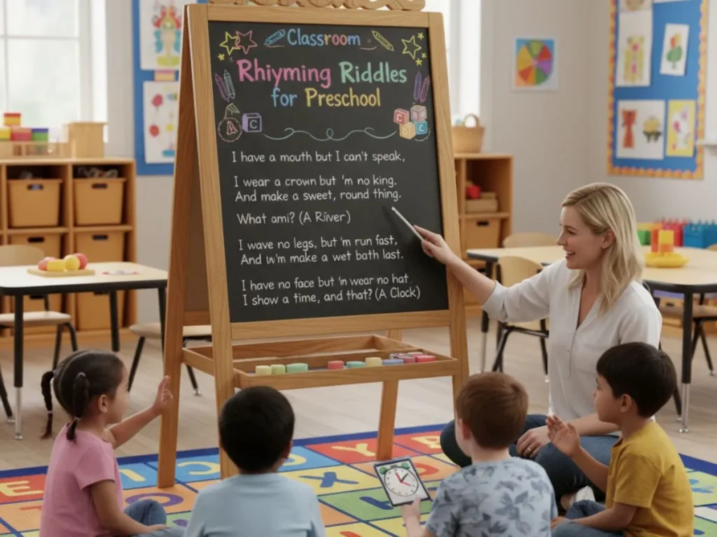 Classroom Rhyming Riddles for Preschool