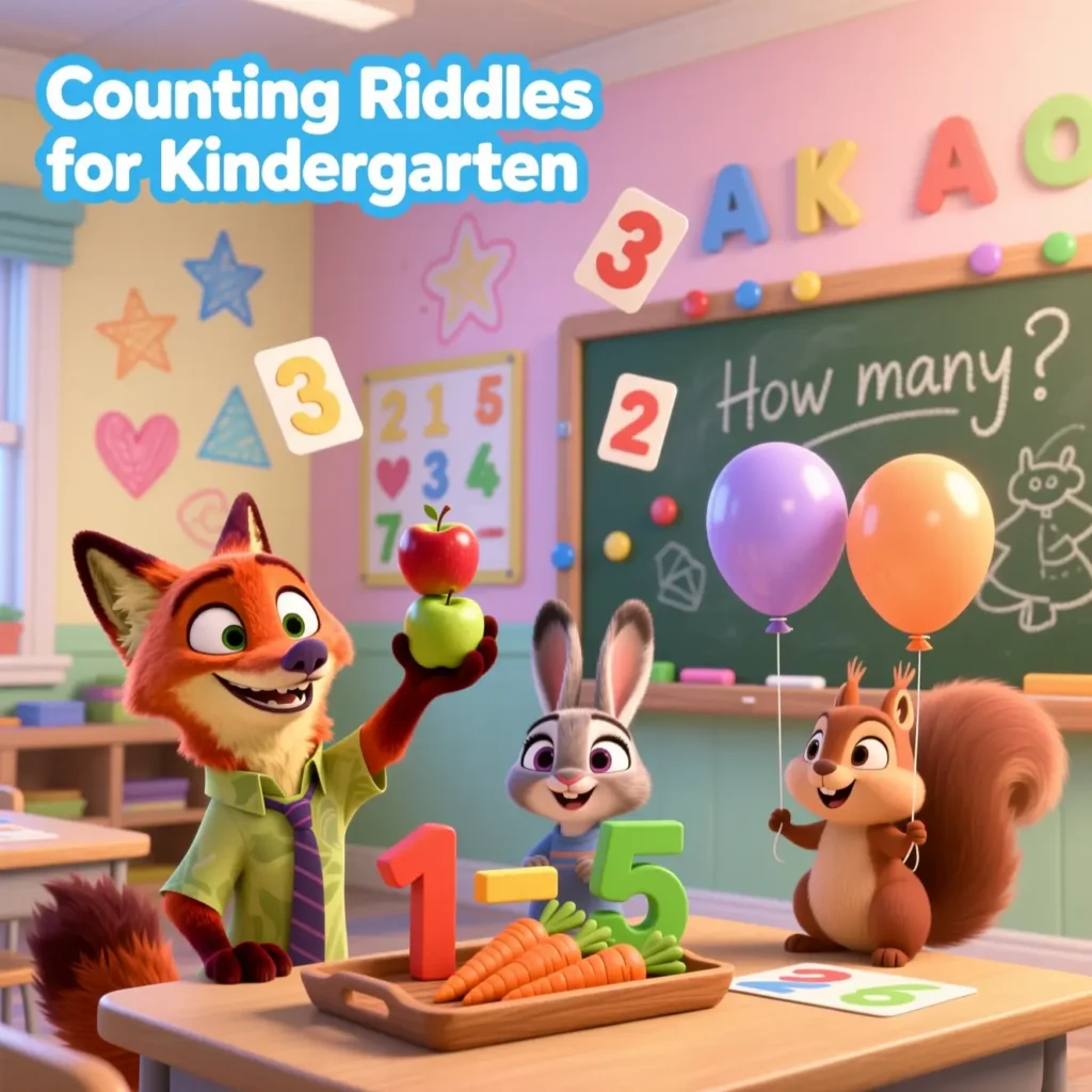 Counting Riddles for Kindergarten