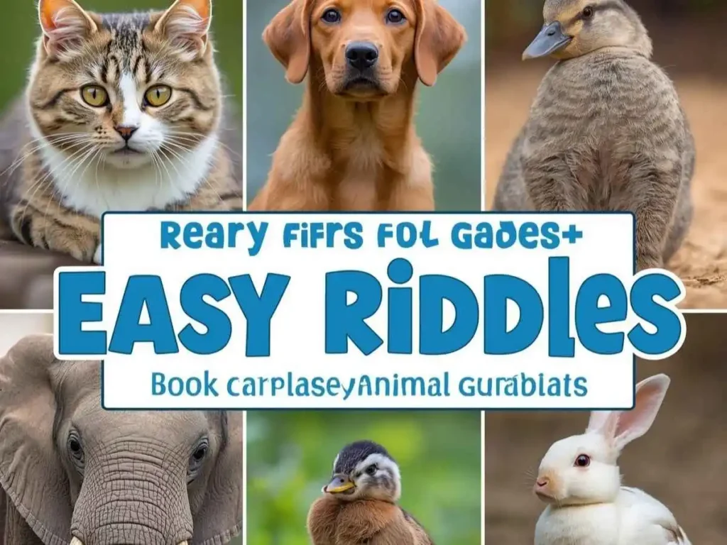 Easy Animal Riddles for First Graders