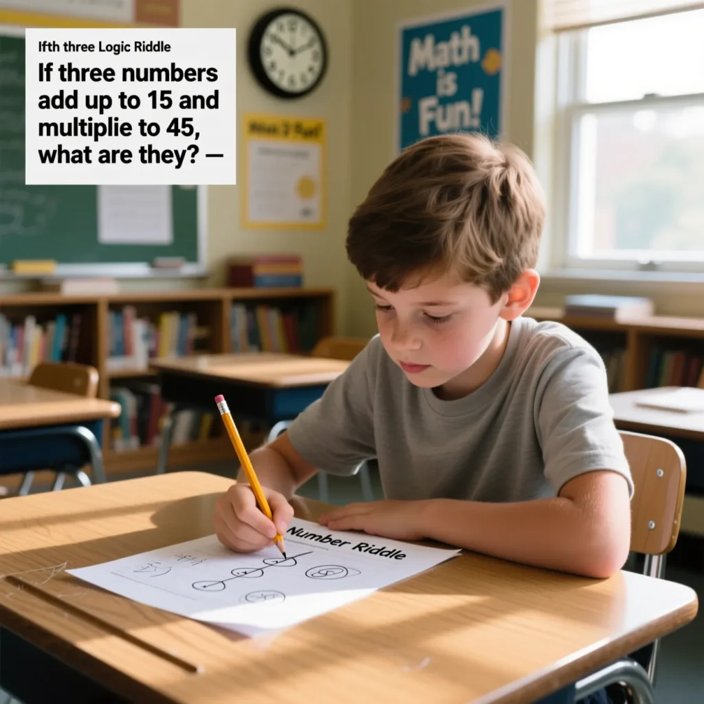 Number Logic Riddles for 7th Graders