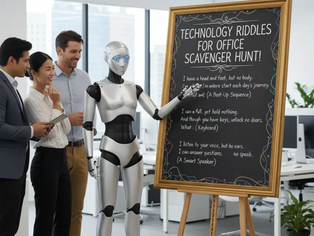 Technology Riddles for Office Scavenger Hunt