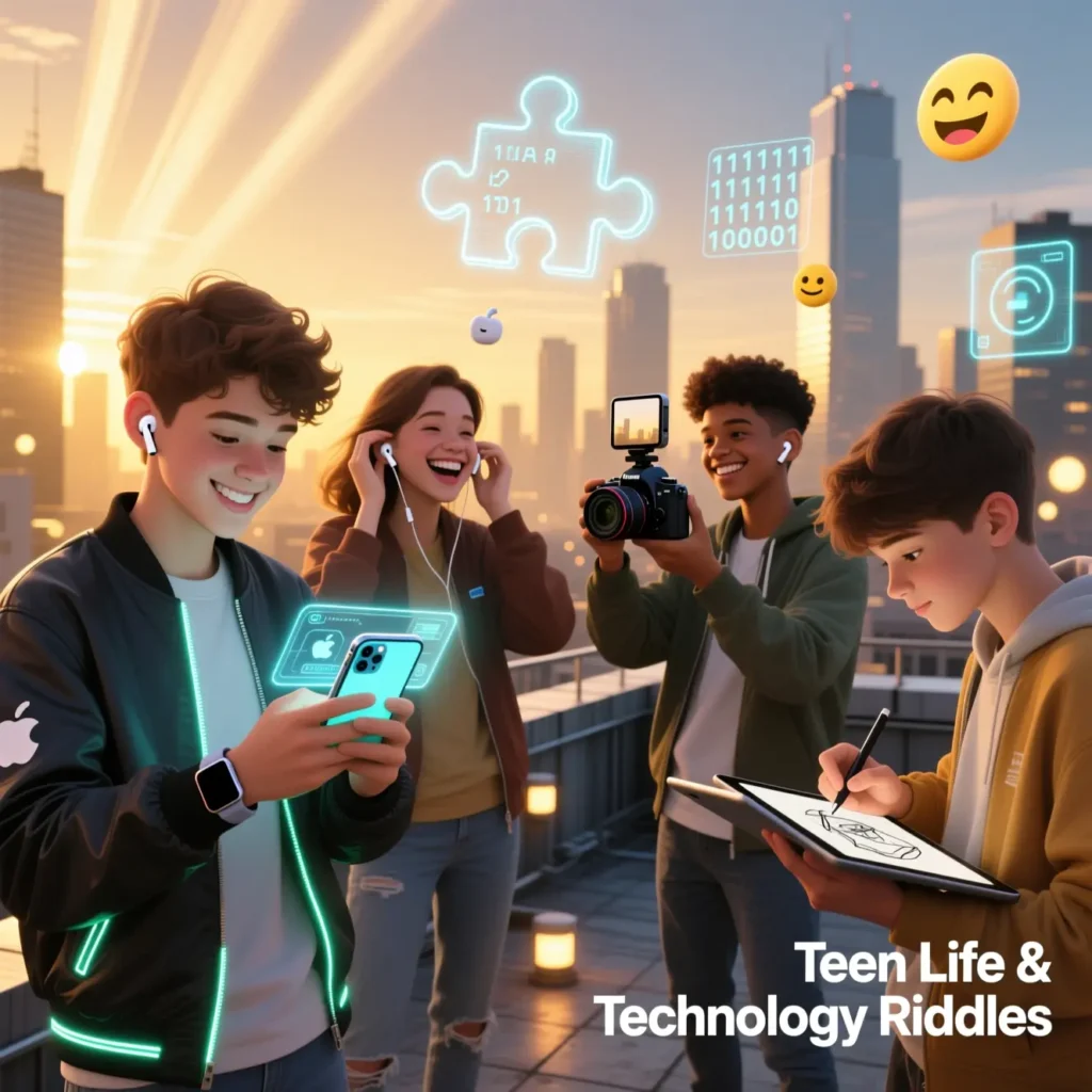 Teen Life & Technology Riddles for Teenagers