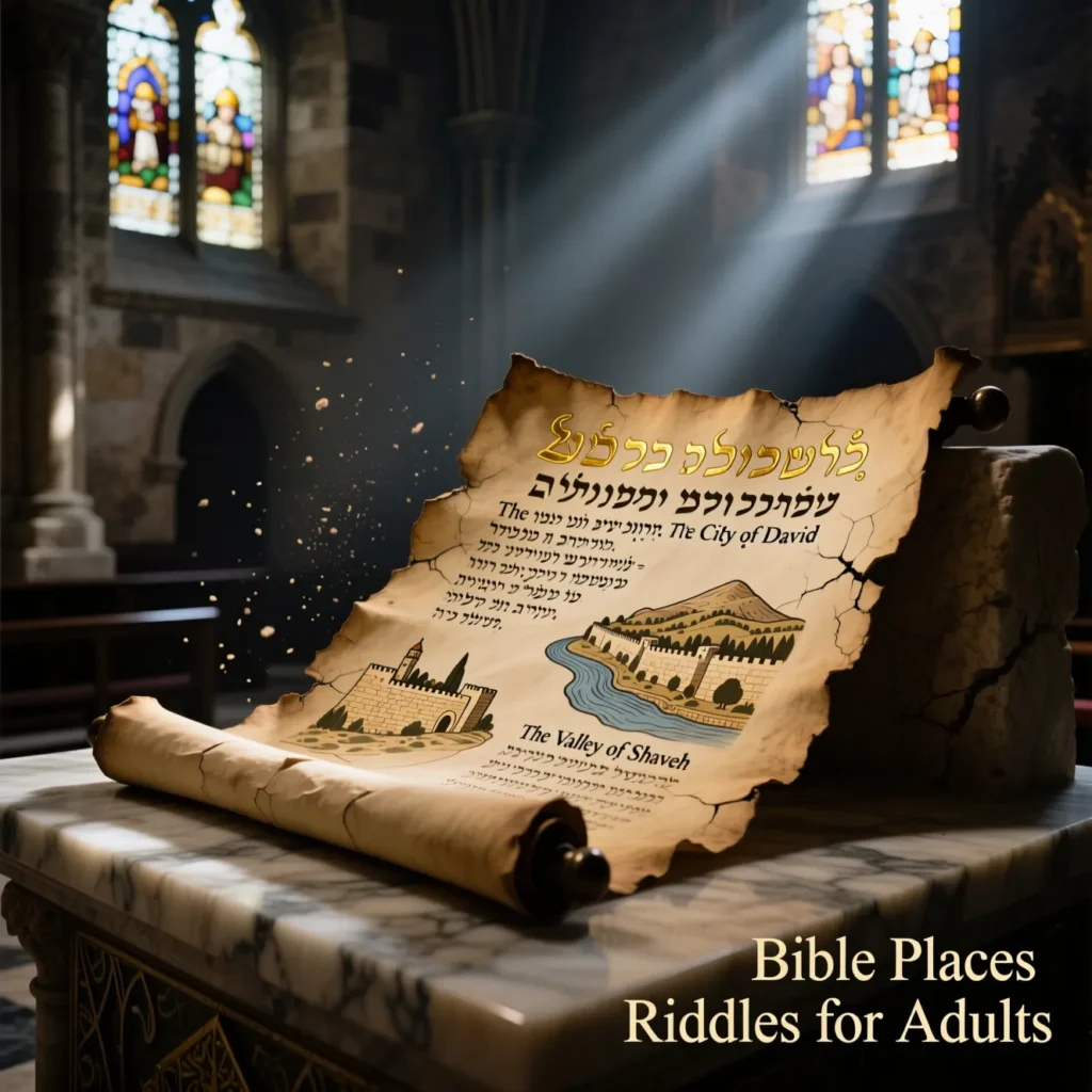 Bible Places Riddles for Adults