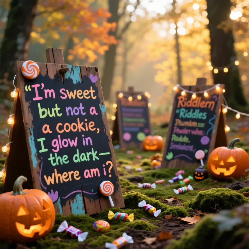 Candy Halloween Riddles for Scavenger Hunt