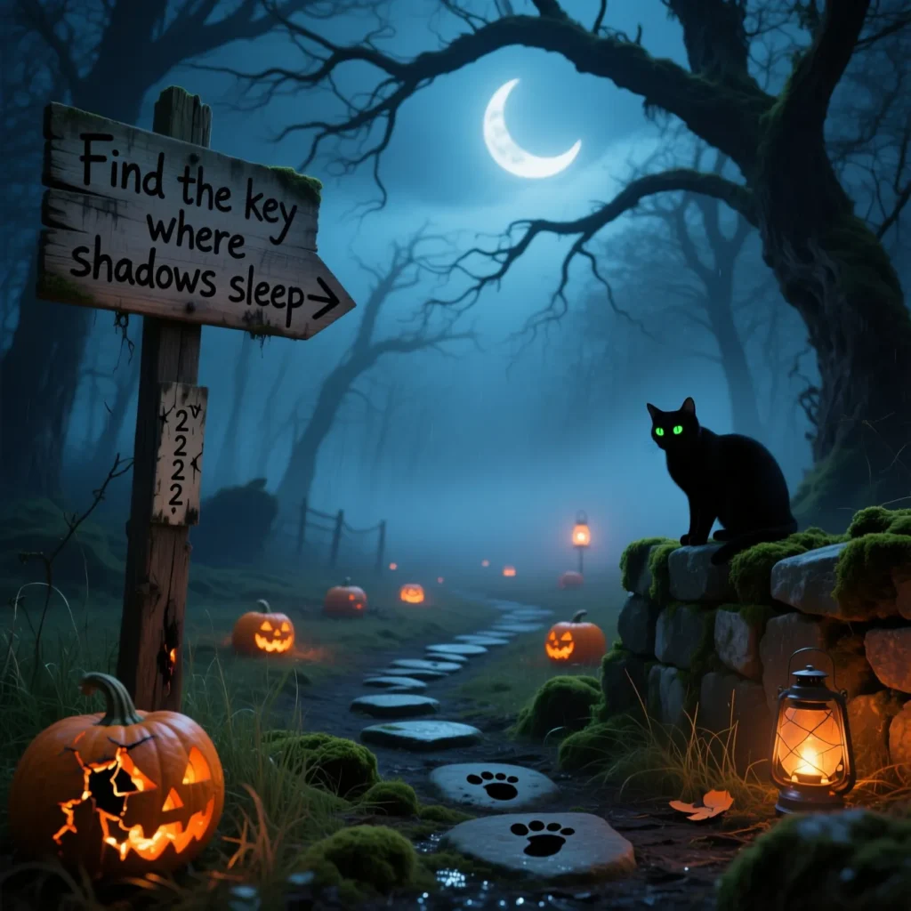 Creepy Night Halloween Riddles for Scavenger Hunt