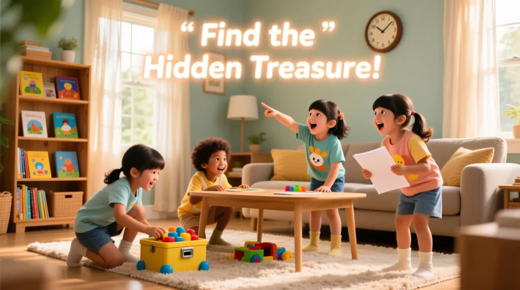 Easy Indoor Scavenger Hunt Riddles for Kids