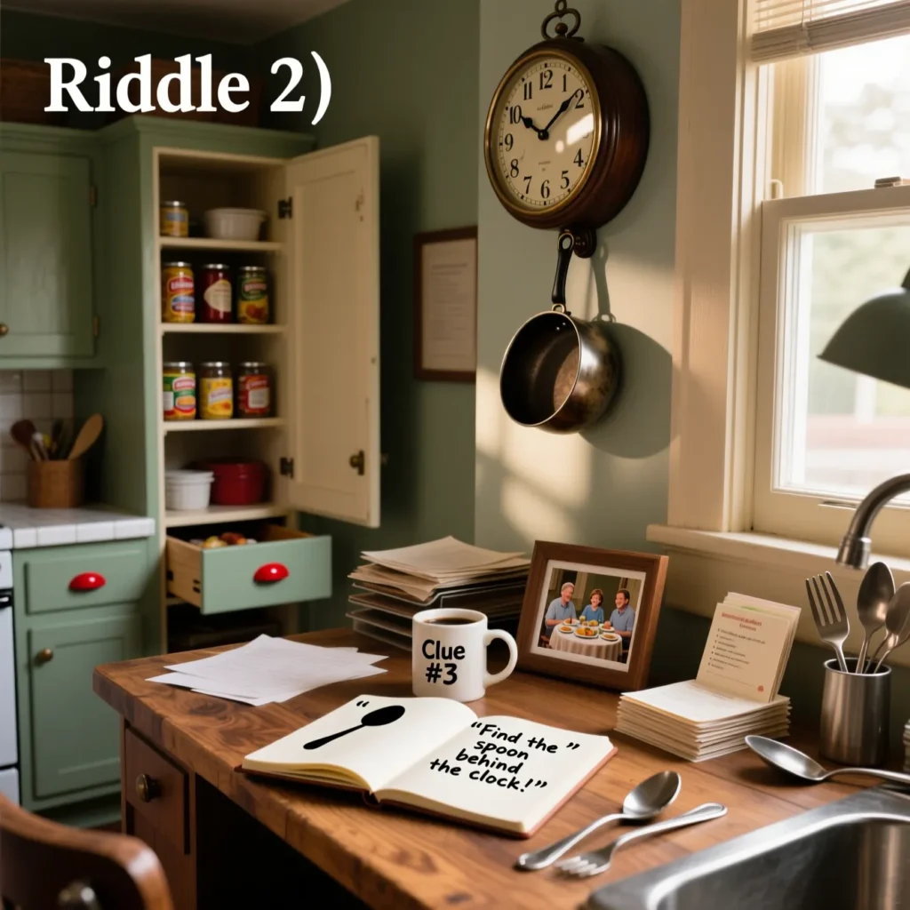 Kitchen Office Riddles for Scavenger Hunt