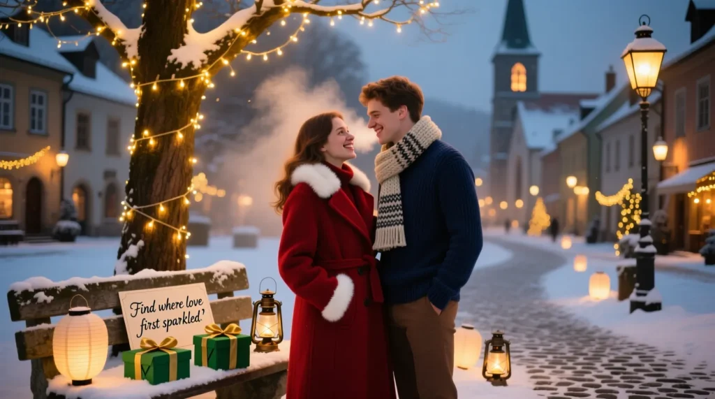 Romantic Christmas Scavenger Hunt Riddles for Adults