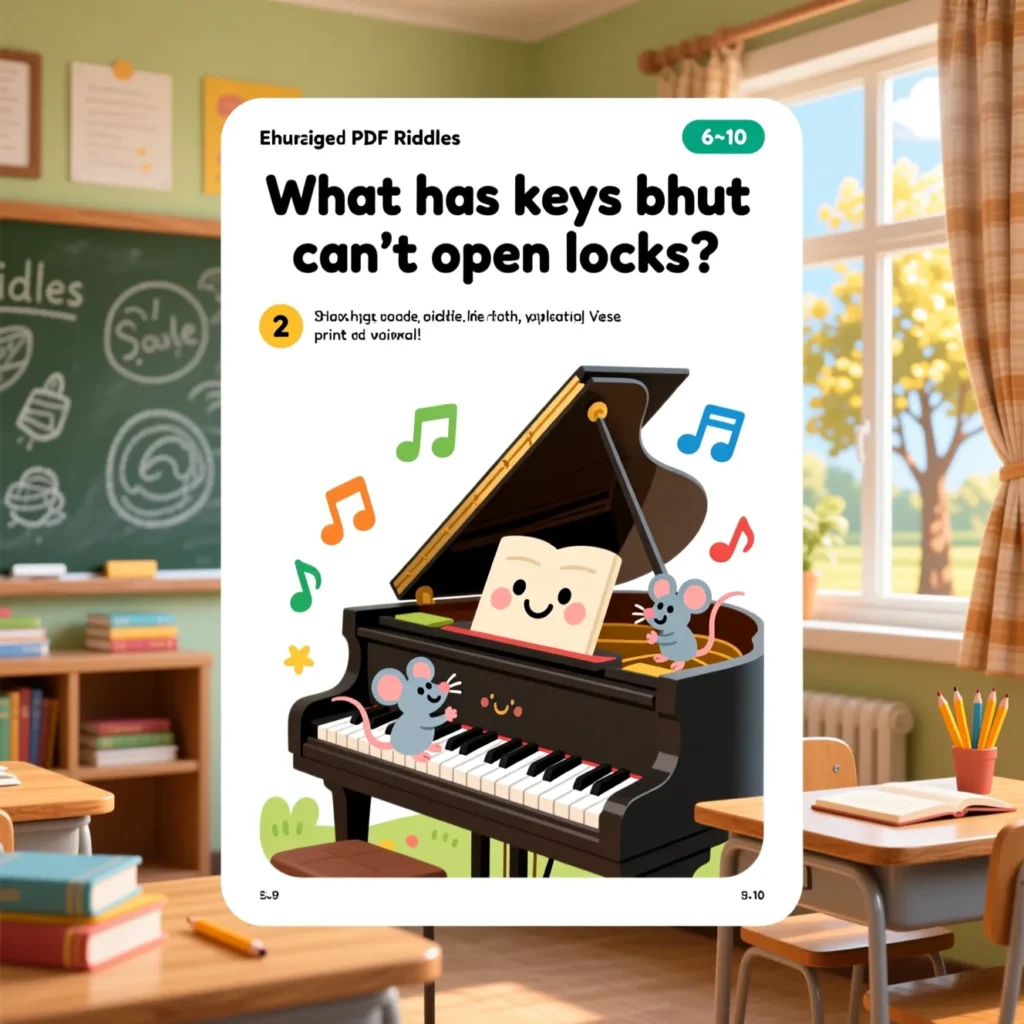 School Riddles for Kids PDF