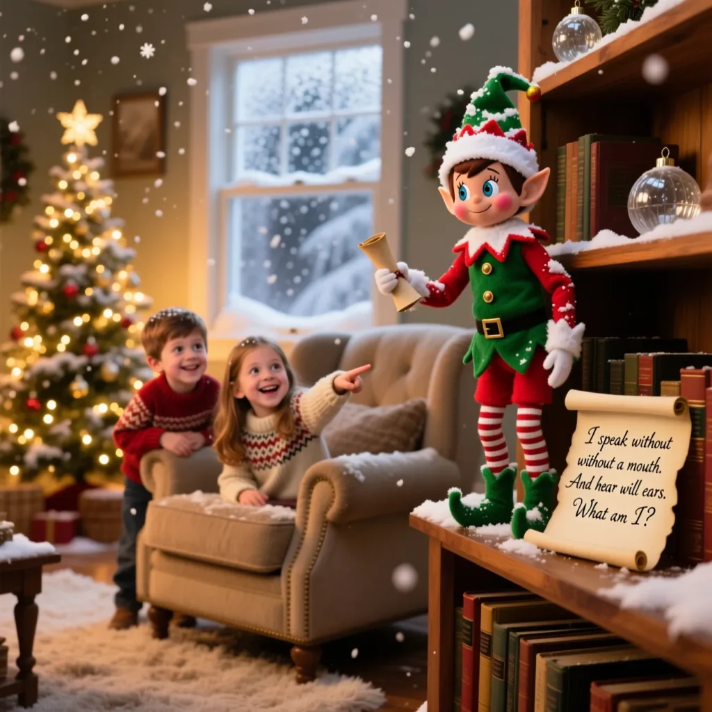 Snowy Elf on the Shelf Riddles